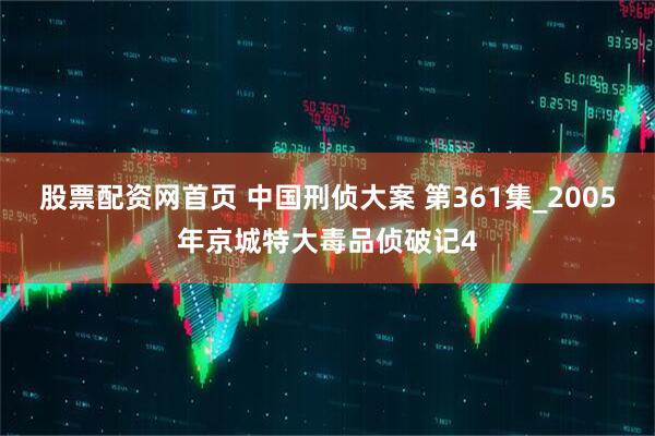 股票配资网首页 中国刑侦大案 第361集_2005年京城特大毒品侦破记4